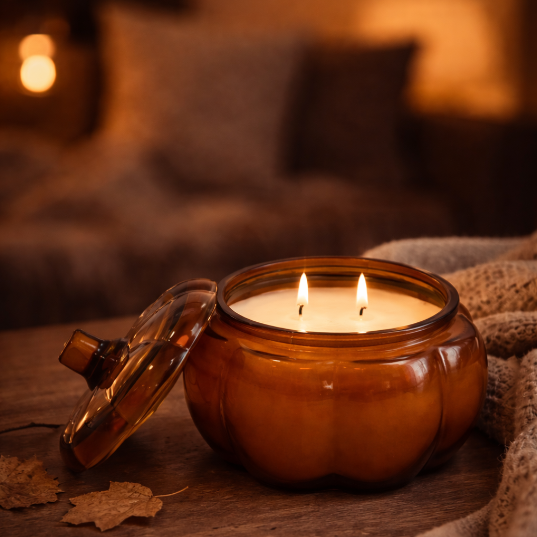 Vela aromática Ámbar, almizcle, pachulí, jazmín, rosa