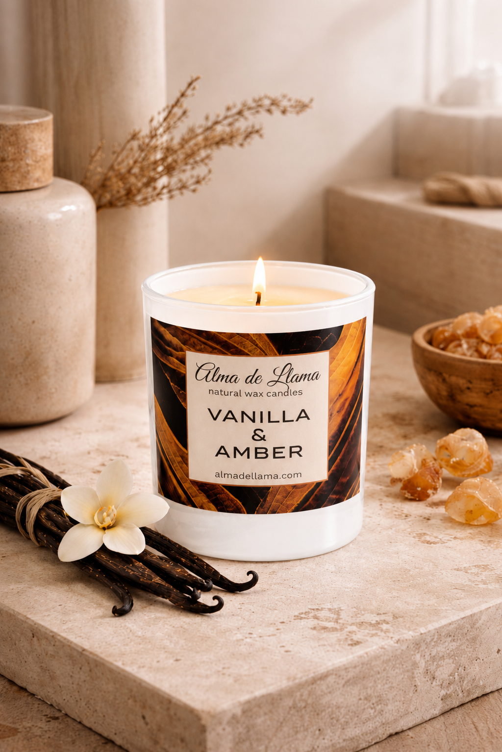 Vela aromática VAINILLA & ÁMBAR