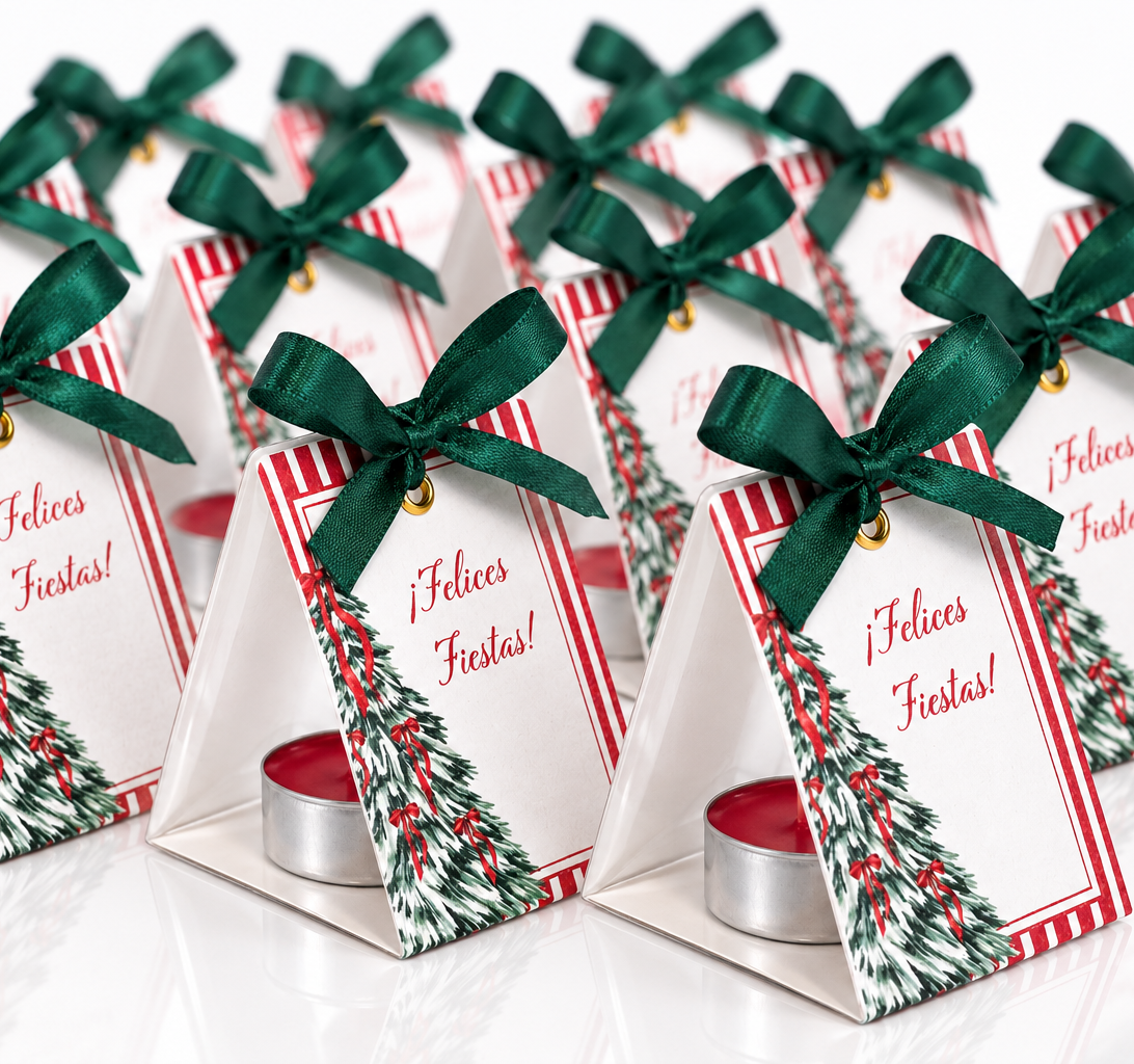 Detalles Navideños Personalizados con Vela (opción 1)