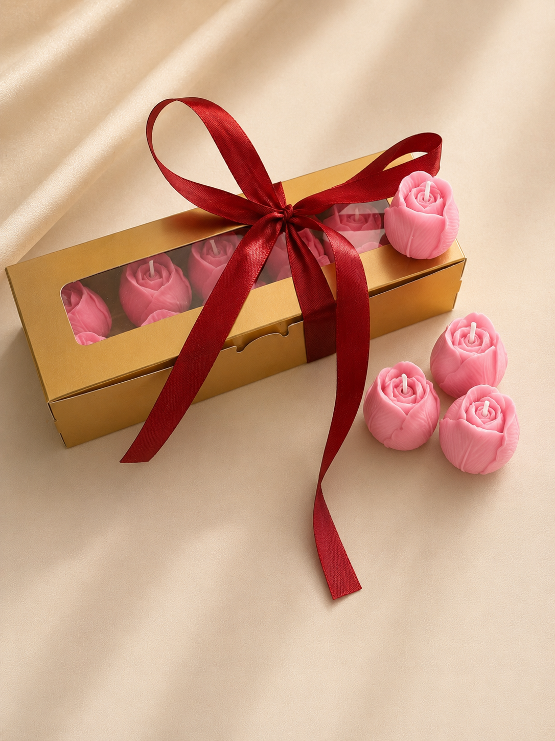 Velas Decorativas en Forma de Rosa (Rosas)