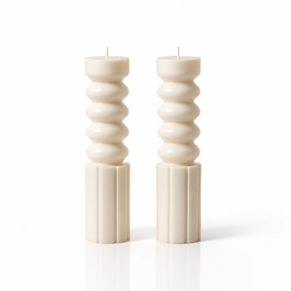Velas Pilar Decorativas de Diseño Moderno
