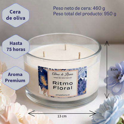Vela Aromática Ritmo Floral (grande)