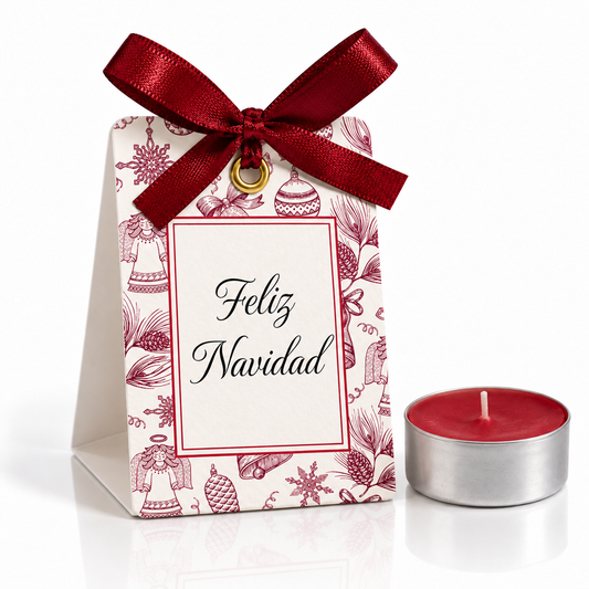 Detalles Navideños Personalizados con Vela (opción 2)