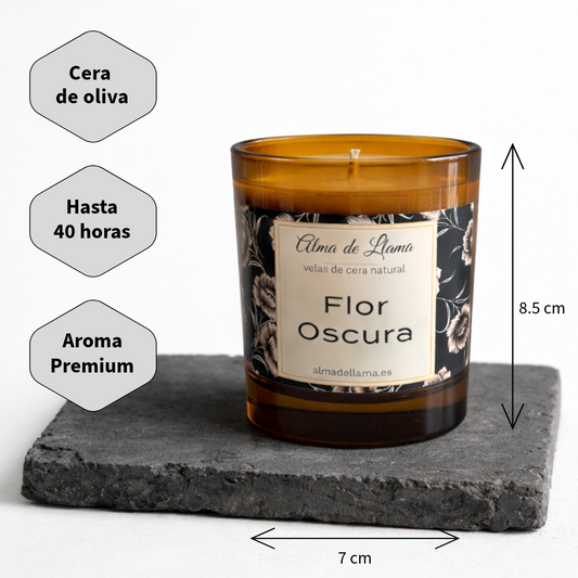 Vela aromática Flor Oscura