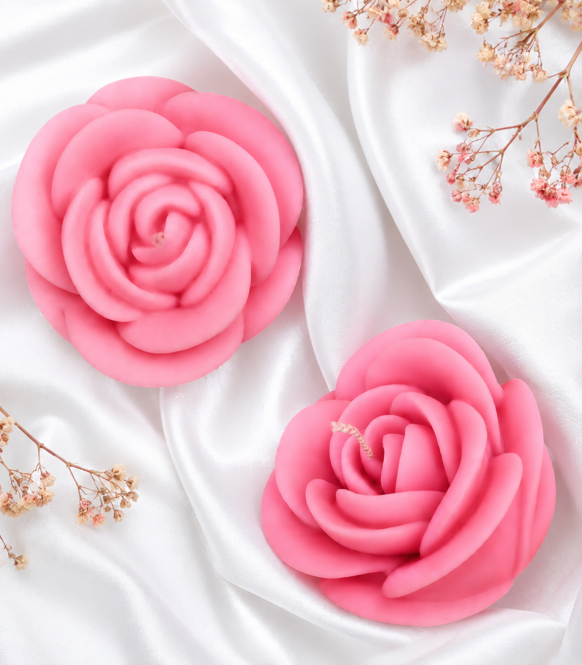Velas en Forma de Rosa (Rosas)