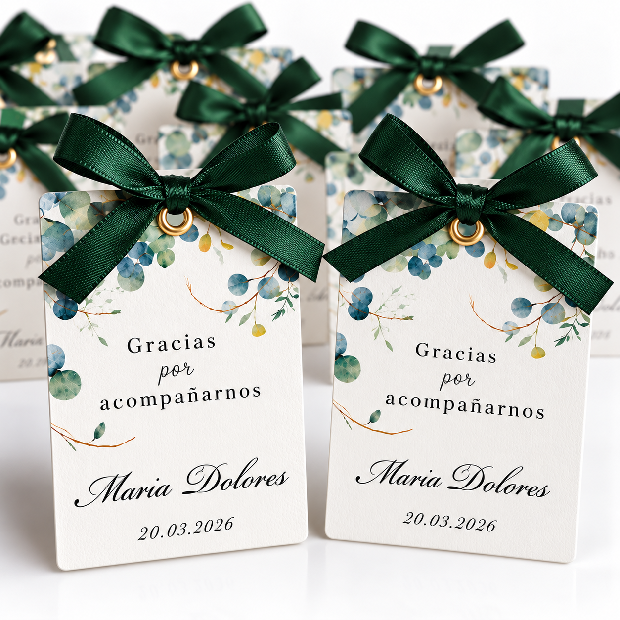 Personalized Rose-Shaped Candles for Weddings, Birthdays, Baptisms (Option 1)