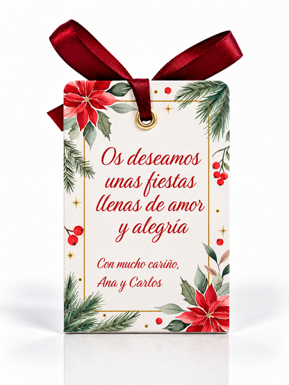 Detalles Navideños Personalizados con Vela (opción 4)