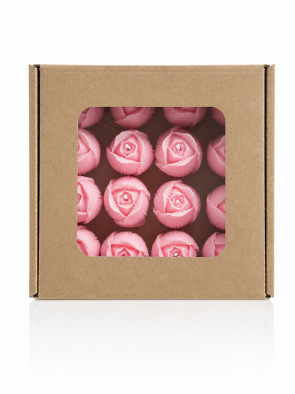 Velas Decorativas en Forma de Rosa (Rosas)