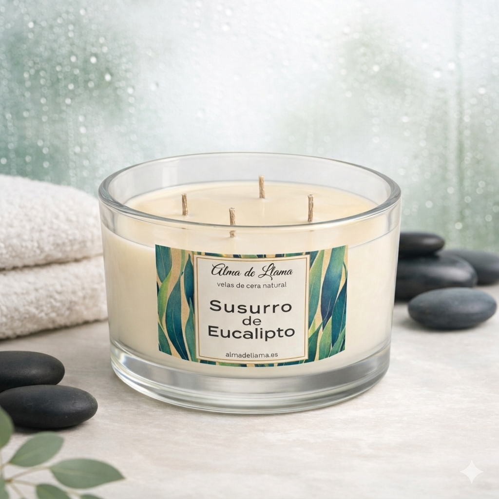 Eucalyptus Whisper scented candle (large)