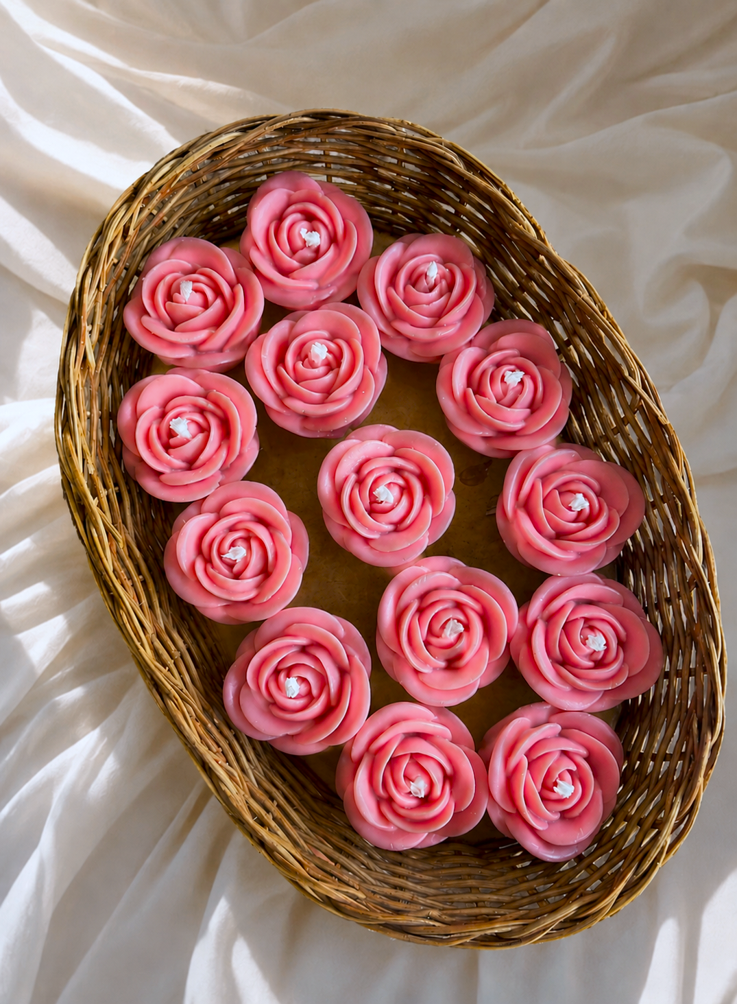 Velas en Forma de Rosa (Rosas)