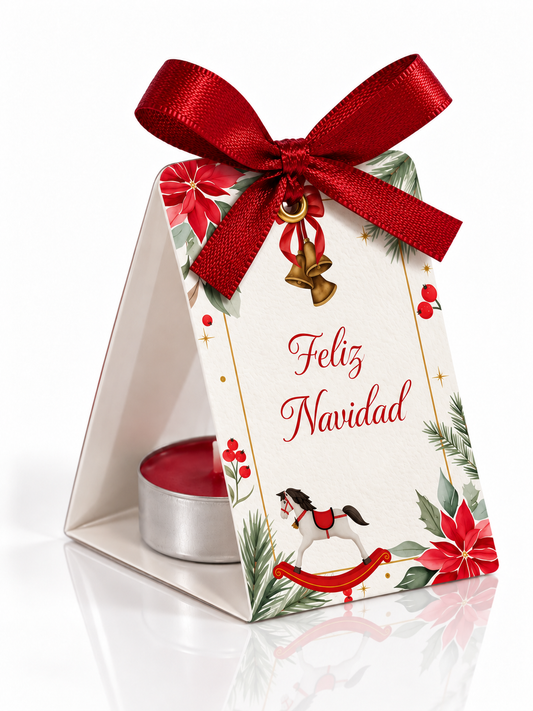Detalles Navideños Personalizados con Vela (opción 4)