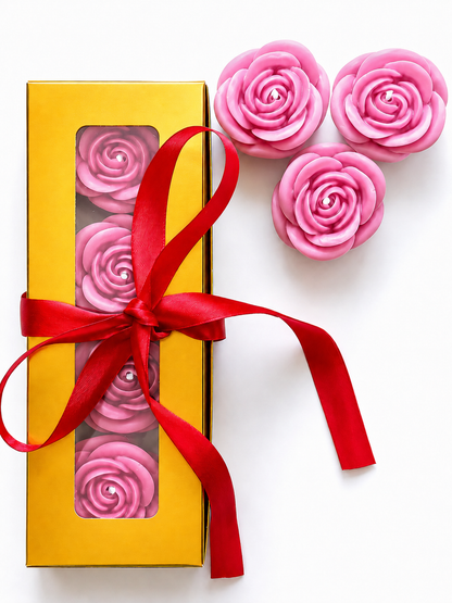 Velas en Forma de Rosa (Rosas)