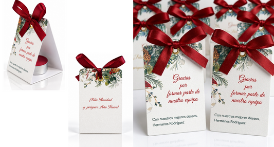 Detalles Navideños Personalizados con Vela (opción 5)