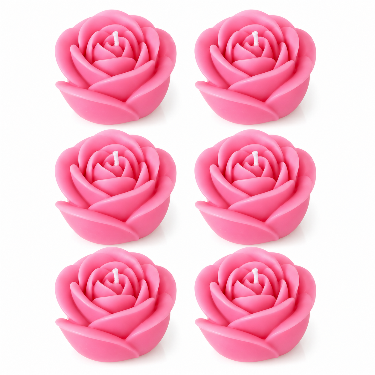 Velas en Forma de Rosa (Rosas)