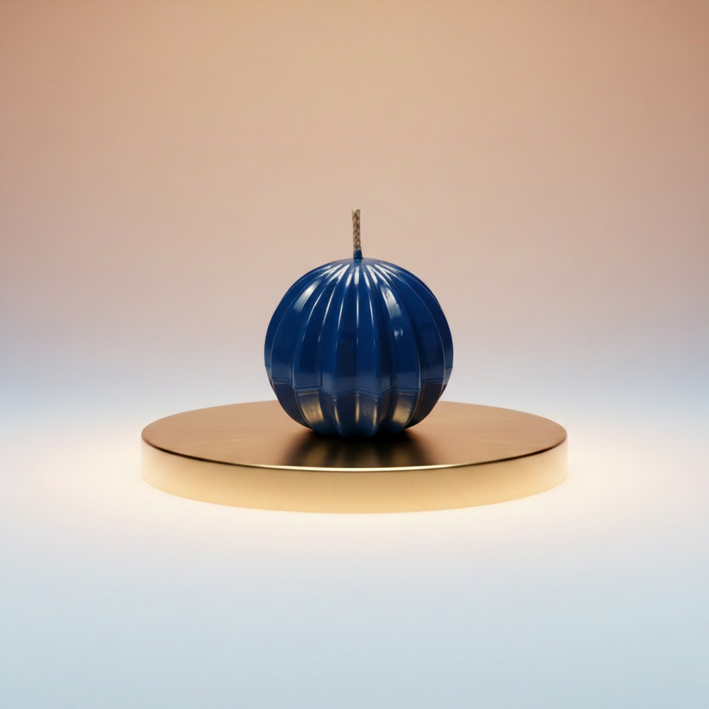 Decorative candle Blue ball