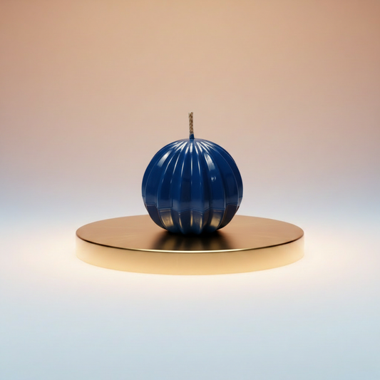 Decorative candle Blue ball