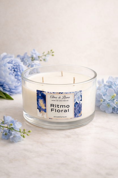 Vela Aromática Ritmo Floral (grande)